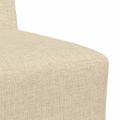 vidaXL Bezrúčková modulárna sofa jednotka 3 ks Krémová látka