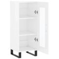 vidaXL Komoda lesklá biela 34,5x34x90 cm spracované drevo