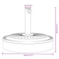 vidaXL Podstavec pod slnečník pre Ø38/48 mm tyče 25 kg kruh