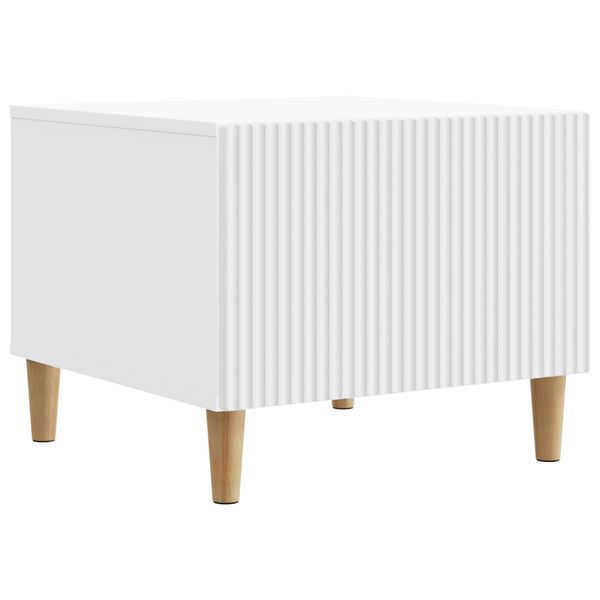vidaXL Konferenčný stolík Biela 49 x 50 x 40 cm Kompozitné drevo
