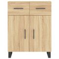 vidaXL Vysoká skrinka dub sonoma 69,5x34x180 cm spracované drevo