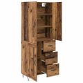 vidaXL Highboard 2 ks Staré drevo 69,5 x 34 x 180 cm Kompozitné drevo