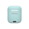TESLA SOUND EB10 Bezdrôtové Bluetooth slúchadlá - Ice Blue - takmer nové