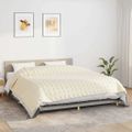 vidaXL Záťažová prikrývka bledokrémová 235x290 cm 15 kg látka