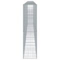 vidaXL Gabiónový kôš s krytom 800x50x200 cm pozinkované železo
