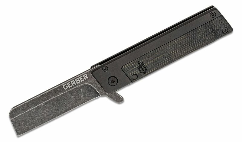 Gerber Quadrant - Bamboo Black moderný vreckový nôž 6,9 cm, čierna, bambus