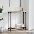 vidaXL Konzolový stolík, dub sonoma, 75x22,5x75 cm, imitácia dreva