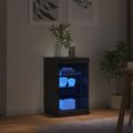 vidaXL LED komoda Čierny dub 41 x 37 x 67 cm Kompozitné drevo