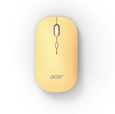 Acer AMR130/Ergonomická/Optická/1 600 DPI/USB+BT/Žltá