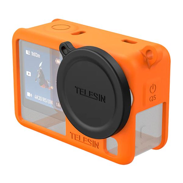 Silikónové ochranné puzdro Telesin pre DJI Osmo Action 6 (oranžové)