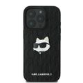 Puzdro Karl Lagerfeld pre iPhone 16 Pro Max 6,9" KLHCP16XPGKLCHPK čierne Hard Monogram Choupette Head Pin