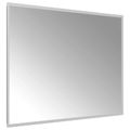 vidaXL Zrkadlo do kúpeľne s LED Priehľadná 80 x 60 cm tvrdené sklo