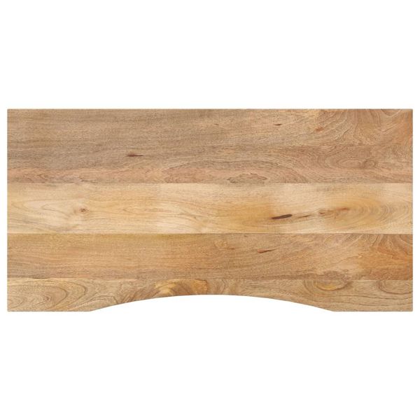vidaXL Stolová doska so zakrivením 140x50x2,5 cm surový mangový masív