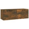 vidaXL Nástenná skrinka dymový dub 100x36,5x35 cm spracované drevo