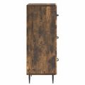 vidaXL Zásuvkový kabinet Dymový dub 33 x 34,5 x 89,5 cm