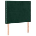 vidaXL Čelo postele tmavozelené 80x5x118/128 cm zamatové