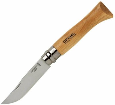 OPINEL 000654 VRI N°07 Inox vreckový nôž 8 cm, bukové drevo, blister