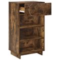 vidaXL Skriňa na topánky 48 x 38 x 87,5 cm Kompozitné drevo Dymový dub