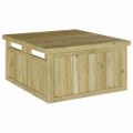 vidaXL Garáž na kosačku Hnedá 73,5 x 81,5 x 38,5 cm