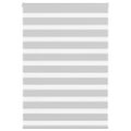 vidaXL Zebra roleta svetlosivá 115x150cm šírka látky 110,9cm polyester
