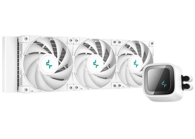 DEEPCOOL vodný chladič LS720 / 3x120 mm fan / ARGB / Intel i AMD / biela Vodné chladenie, pre CPU, pre Intel i AMD, 3x 120mm ARGB ventilátor, socket 2066, 2011-3, 2011, 1700, 1200, 115x, sTRX4, sTR4, AM5,