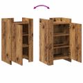 vidaXL Servírovacia skriňa Staré drevo 45 x 35 x 75 cm