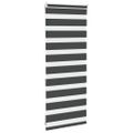 vidaXL Zebra roleta čierna 60x100 cm šírka látky 55,9 cm polyester