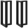 vidaXL Nohy barového stola v tvare T, 2 ks, čierne, 50x35x(90-91) cm, oceľové