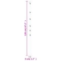 vidaXL Plotové stĺpiky 15 ks strieborné 120 cm pozinkovaná oceľ