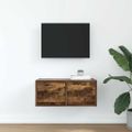 vidaXL TV skrinka, dymový dub 60x31x25,5 cm spracované drevo