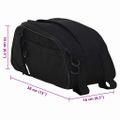 vidaXL Cyklistická taška Čierna 38 x 16 x 16 cm Polyester