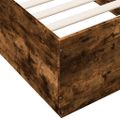 vidaXL Posteľný rám dymový dub 75x190 cm kompozitné drevo