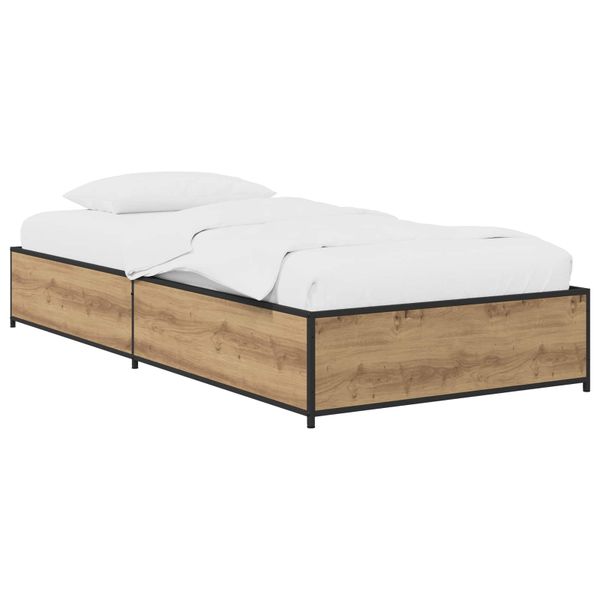 vidaXL Rám postele Dub artisan 80 x 200 cm Kompozitné drevo