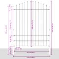 vidaXL Záhradný plot WOERDEN 170 x 225 cm Sivá