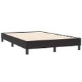 vidaXL Posteľný rám boxspring s matracom a LED čierny 120x210 cm zamat
