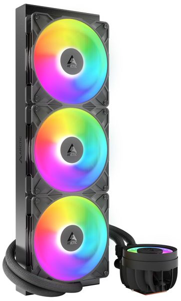 ARCTIC Liquid Freezer III Pro 420 A-RGB : All-in-One CPU Water Cooler with 420mm radiator and 3x P14 ARCTIC vodné chladenie Liquid Freezer III Pro 420 ARGB