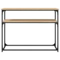 vidaXL Konzolový stolík dub sonoma 100x35,5x75 cm kompozitné drevo