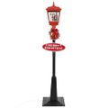 vidaXL Vianočná pouličná lampa so Santom 180 cm, LED