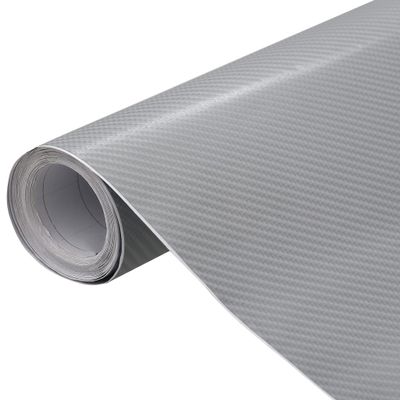 vidaXL Fólia na automobily 2 ks 4D strieborná 100x150 cm