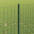vidaXL Euro oplotenie s pilierom 10 x 1 m PVC potiahnutá oceľ Zelená
