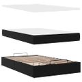 vidaXL Osmanský rám postele s matracom čierna 120x200 cm umelá koža