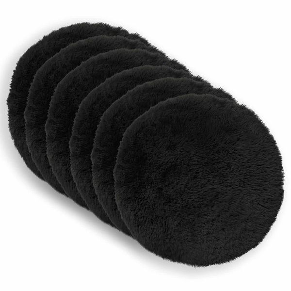 vidaXL Podložka s vankúšom HEERLEN 2 ks Čierna PV fleece
