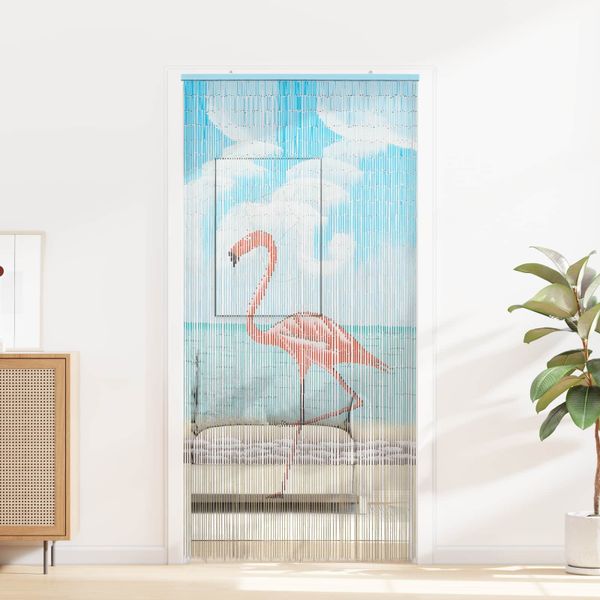 vidaXL Dverová záclona proti hmyzu rôzne farby 200 x 100 cm Bambus