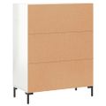 vidaXL Komoda lesklá biela 69,5x34x90 cm spracované drevo