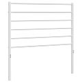 vidaXL Kovové náhradné čelo postele biele 90 cm