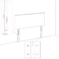 vidaXL Čelo postele zelené 144x5x118/128 cm látkové