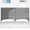 vidaXL LED hlavová doska Svetlosivá 160 cm Kordúrová tkanina