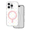 Puzdro Bubble Dots Mag pre iPhone 16 Pro 6,3" biela