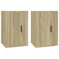 vidaXL Nástenné TV skrinky 2 ks dub sonoma 40x34,5x60 cm