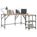 vidaXL Stôl dub sonoma 139x139x75 cm kompozitné drevo
